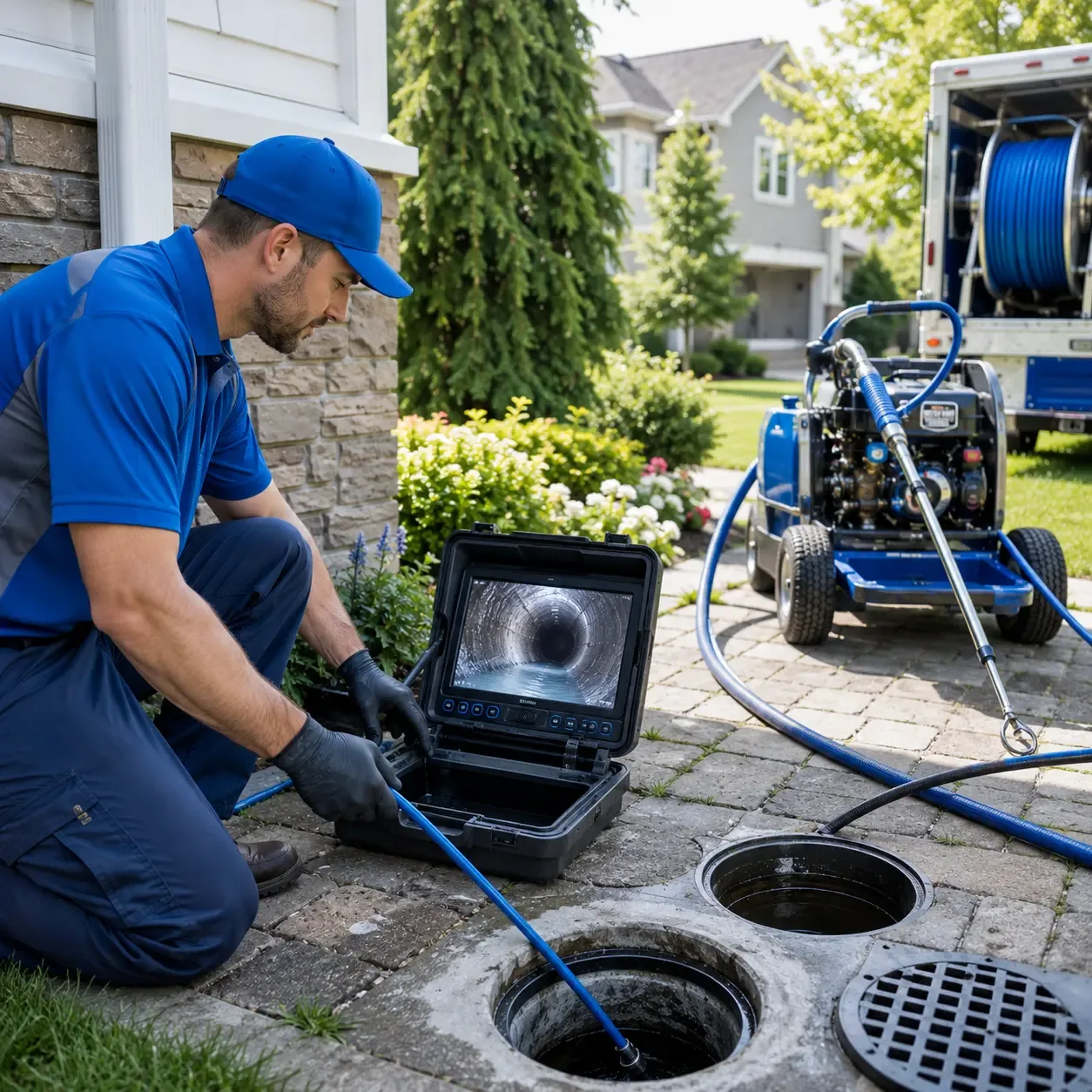 Outdoor drain cleaning professionals serving Parker Ford, PA